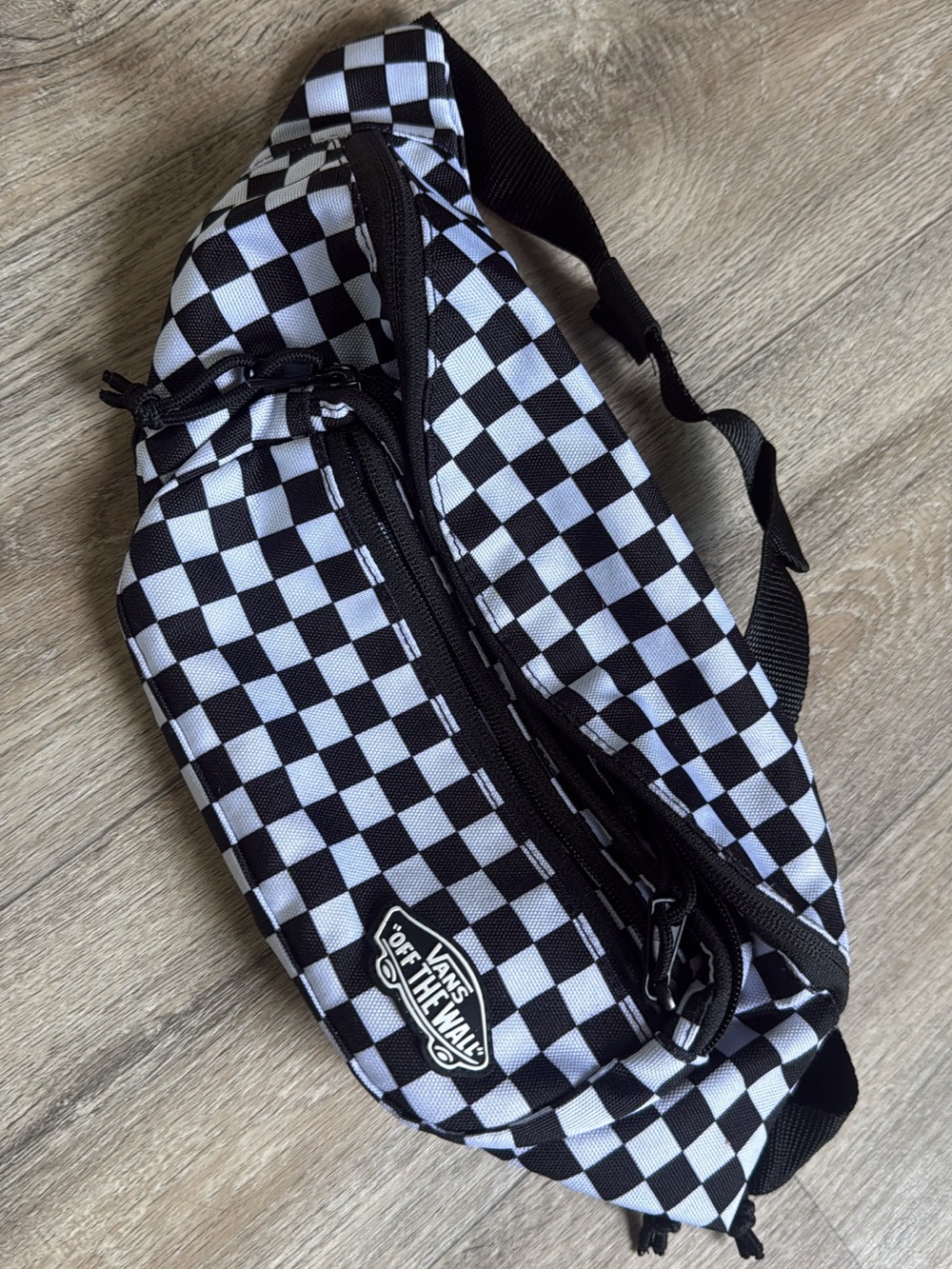Vans Black & White Checkerboard Belt Bag